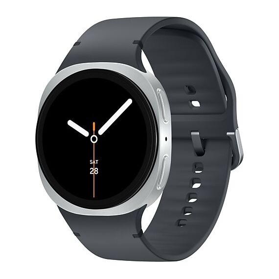 Galaxy Watch8 | 40 мм | Silver | Sport/Graphite | M/L, Размер ремешка : M/L, Тип ремешка : Sport, Размер корпуса : 40 мм, Подключение часов : Bluetooth / Wi-Fi, Цвет ремешка: Graphite, Цвет: Silver